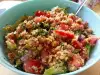 Quinoa Salad with Chickpeas and Broccoli