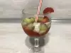 White Sangria with Strawberries, Melon and Honey