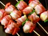 Skewers with Bacon and Processed Cheese