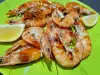 Quick Shrimp Appetizer on a Grill Pan