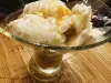 Homemade Ice Cream with Bananas and Cream