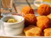 Fried Cheese Balls with Mashed Potatoes