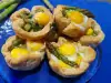 Savory Baskets with Quail Eggs and Asparagus