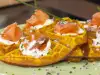 Squash Waffles with Smoked Salmon