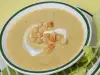 Russian Cream Soup with Croutons