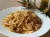 Spaghetti with Pine Nuts and Ground Turkey