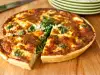 Quiche with White Cheese, Spinach and Yellow Cheese