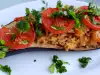 Berenjenas rellenas de arroz (receta vegetariana)