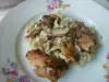 Pork with Mushrooms and Rice in the Oven