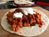 Spicy Tortillas with Minced Meat and Beans