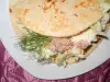 Tortilla with Tuna and Salad