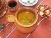 Traditional Beans in a Clay Pot