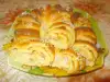 Rolled Tutmanik with Ham and Cheese