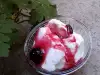 Frozen Yogurt with Cherry Sauce