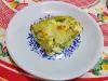 Zucchini, White Cheese and Yellow Cheese Casserole