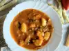 Green Bean and Potato Stew in a Pot