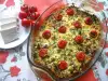 Vegetable Clafoutis with Goat Cheese and Cherries